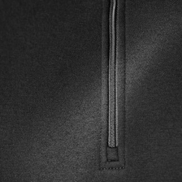 Men's Black Quarter-Zip Fleece Sweatshirt - X-Small