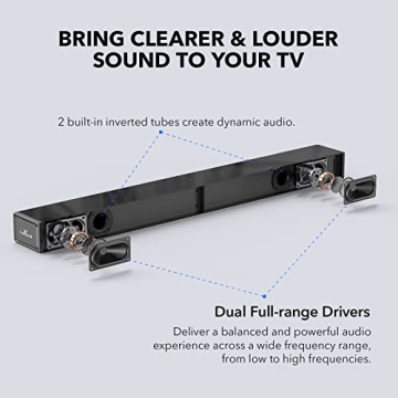 LARKSOUND 31 Inch TV Sound Bar Bluetooth HDMI ARC Optical AUX USB