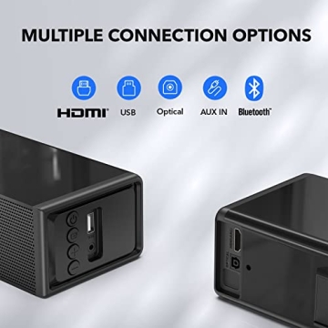 LARKSOUND 31 Inch TV Sound Bar Bluetooth HDMI ARC Optical AUX USB