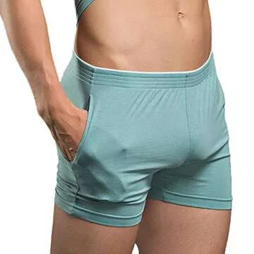 Rexcyril Men's Running Workout Active Shorts Cotton Gym Training Lounge Sleep Bottoms 2-Pack 29-31