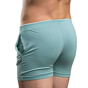 Rexcyril Men's Running Workout Active Shorts Cotton Gym Training Lounge Sleep Bottoms 2-Pack 29-31