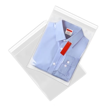 Spartan Industrial 9" X 12" Crystal Clear Resealable Cello Poly Bags - 200 Count for Packaging and O...