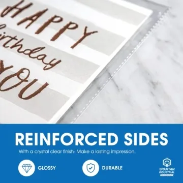 Spartan 9x12 Resealable Cello Bags, 200 Count - Durable & Clear