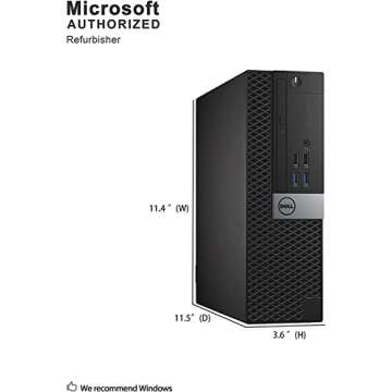 Dell OptiPlex 7040 Small Form Factor PC, Intel Quad Core i7-6700 up to 4.0GHz, 16G DDR4, 512G SSD, Windows 10 Pro 64 Bit-Multi-Language Supports English/Spanish/French (Renewed)