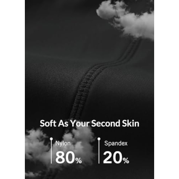 BALEAF Workout Leggings for Women Tummy Control with Pockets High Waisted Athletic 7/8 Ultra Soft Gym Yoga Petite Ankle Pants Black S