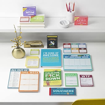 Knock Knock WTF Notes Memo Pad - 50 Sheets Checklist