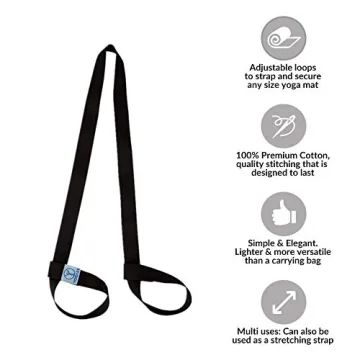 YOGAER Yoga Mat Carrier Strap for Easy Transport and Stretching