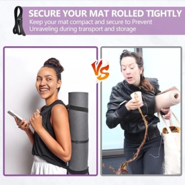 YOGAER Yoga Mat Carrier Strap for Easy Transport and Stretching