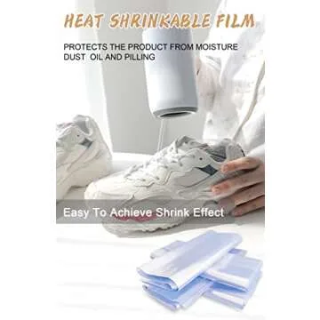 Heat Shrink Bag-Hoatai 12x18"Professional Grade Heat Shrink Wrap is Used to Store Wrap Embellished Items for Longer Life - Industrial Grade Shrink Wrap Bags Transparent and Odorless(100 Pcs)