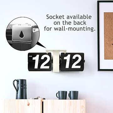 Betus Retro Flip Desk Clock - Classic Vintage Design