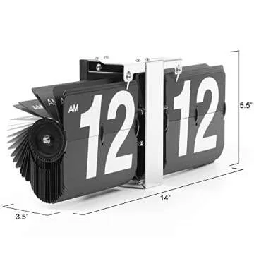 Betus Retro Flip Desk Clock - Classic Vintage Design