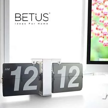 Betus Retro Flip Desk Clock - Classic Vintage Design