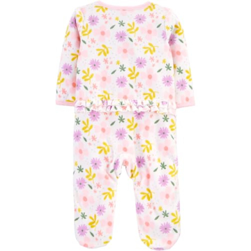 Carter's Baby Girls' Fleece Footed Sleep and Play 2-Pack