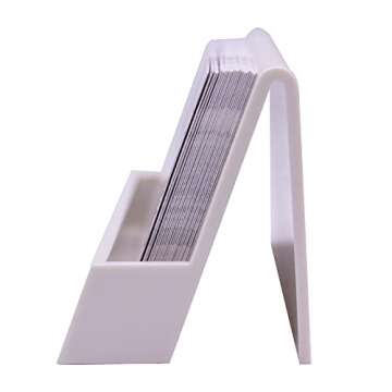 Chic Plastic Business Card Holders - Elegant Desktop Organizer for All Occasions