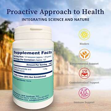 BioPure ZeoBind – 100% Natural Mineral Blend of Clinoptilolite and Mordenite Powder That Detoxes a...