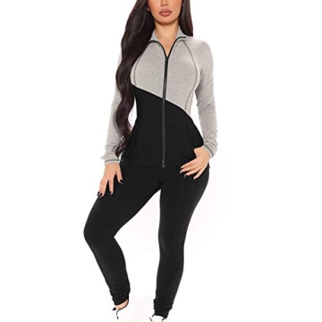 Bomden Ladies Fashion Patchwork Suit Wearing Lounge Wear Pocket Home Sleep Set Tops + Pants Ladies C...