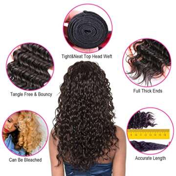 Deep Wave Human Hair Bundles for Stylish Women