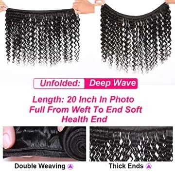 Deep Wave Human Hair Bundles for Stylish Women