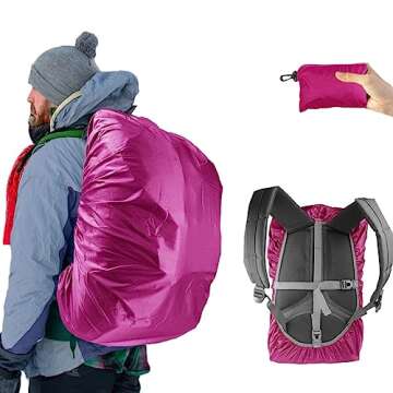 Frelaxy Waterproof Backpack Rain Cover, 8000mm Waterproof Level, Upgraded Ultra-Strong Multilayer St...