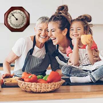 DayClocks Classic Day of The Week Wall Clock with Solid Wood Frame – Calendar Day Clock – Ideal Retirement Gift for Men & Women – Mahogany, 10"