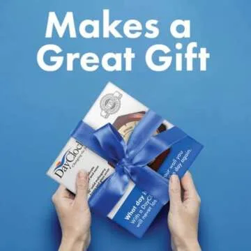 DayClocks Classic Day of The Week Wall Clock with Solid Wood Frame – Calendar Day Clock – Ideal Retirement Gift for Men & Women – Mahogany, 10"