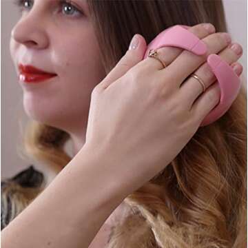 BTYMS 3Pcs Hair Scalp Massager Shampoo Brush, Silicone Scalp Brush Handheld Shower Scalp Scrubber Cleansing Brush for Removing Dandruff