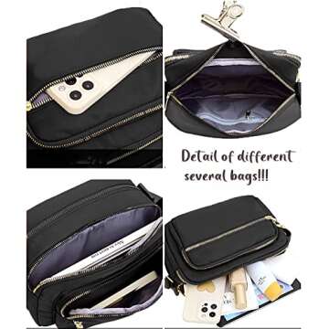 Stylish Small Nylon Crossbody Bags for Women