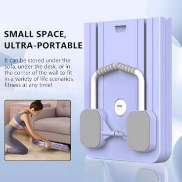 Pafal Pilates Board, Multifunctional Abdominal Board, Ab Core Trainer, Ab Trainer Machine, Ab Board, Exercise Board, Abs Workout Equipment, Core Workout Equipment (Purple)