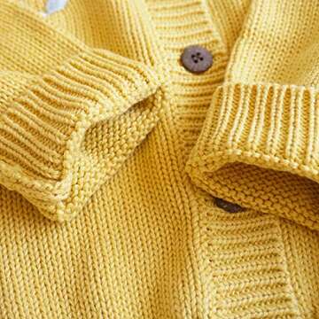 Simplee kids Baby Girl Thin Sweater Solid White Pink Cardigans for Toddler 0-3Years