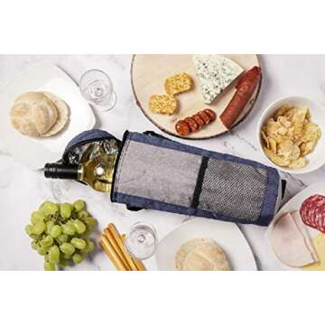 Single Bottle Wine Cooler Tote - Insulated Wine Carrier