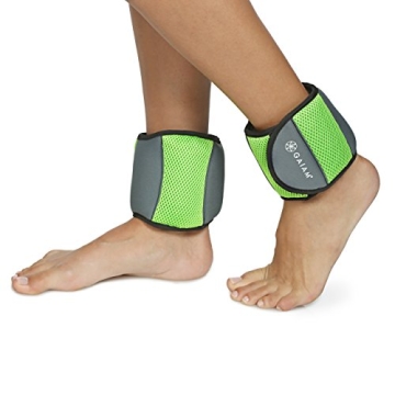 Gaiam Adjustable Ankle Weights for Resistance Training - 5Lb Set