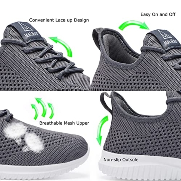 VAMJAM Men's Breathable Running Shoes - Size 10