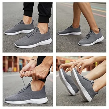 VAMJAM Men's Breathable Running Shoes - Size 10