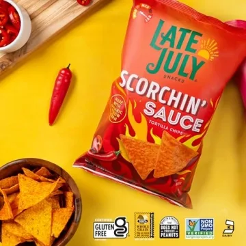 Tasty Late July Snacks Tortilla Chips, 7.8 Oz. Pack