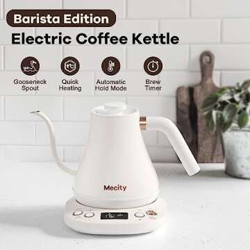 Mecity Electric Gooseneck Kettle: Precision Brewing for Coffee & Tea Lovers