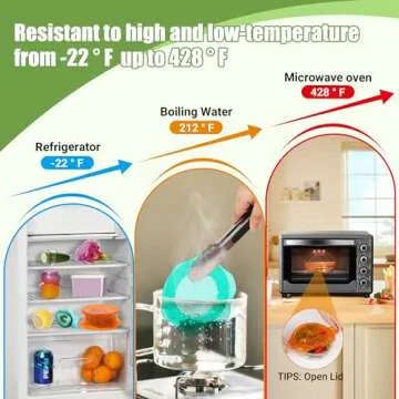 Silicone Stretch Lids for Food Storage - 6PCS