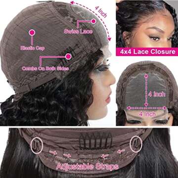 KTOOYKE 99J Burgundy Lace Front Wigs Human Hair Straight 13x4 Lace Front Wigs Human Hair Pre Plucked with Baby Hair Glueless Wigs Wine Red Wig Human Hair 180% Density (deep, 20Inch)