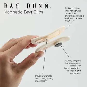 Rae Dunn Bag Clips - Colorful & Durable Food Storage