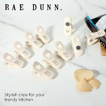 Rae Dunn Bag Clips - Colorful & Durable Food Storage