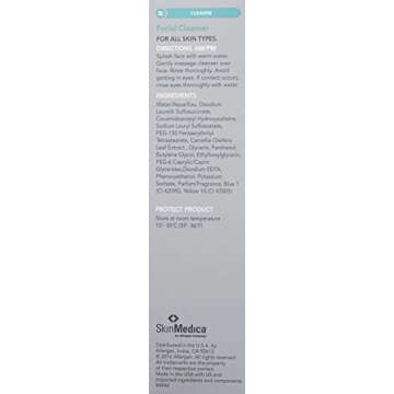 SkinMedica Facial Cleanser - Foaming Cleanser That is a Gentle Face Wash for Normal or Dry Skin and Perfect As a Makeup Remover, 6 Fl Oz