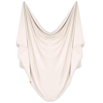 K E L O R Luxury Cooling Travel Blanket - Stretchy, Lightweight Soft & Breathable Shawl Wraps for Women | Easy-Care, Perfect for Travel, Airplane Blanket or Women Shawl(Fawn, Single-Sided)