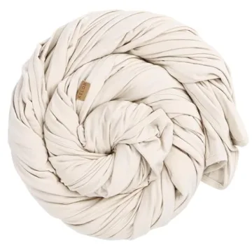 K E L O R Luxury Cooling Travel Blanket - Stretchy, Lightweight Soft & Breathable Shawl Wraps for Women | Easy-Care, Perfect for Travel, Airplane Blanket or Women Shawl(Fawn, Single-Sided)