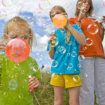 BolianOvi 20Pcs Plastic Bubbles Blow Plastic Bubbles Toys Large Bubble Balloons for Schools Party Birthday Gift