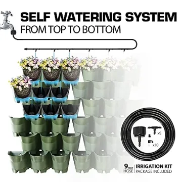 Worth Garden 36 Pockets Vertical Planters with Dripping System