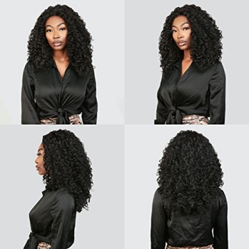 GLAM21USA Natural Looking Curly Bob Wig for Women