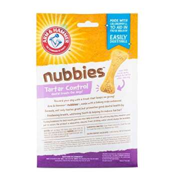 Arm & Hammer for Pets Nubbies Dental Treats for Dogs | Dental Chews Fight Bad Breath, Plaque & Tarta...