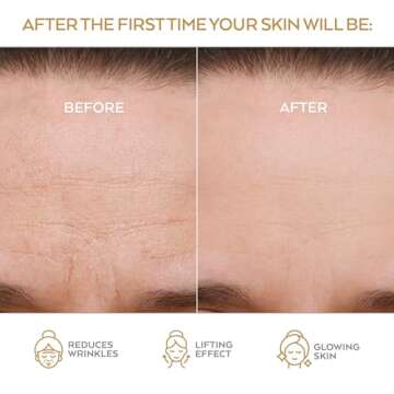 Korean Collagen Face Mask 4 pack - 24K Gold Face Mask Skin Care - Premium Alternative to Korean Sheet Masks - Deep Collagen Mask For Face, Skin - Hydrating Face Masks Skincare - Korean Face Mask Set