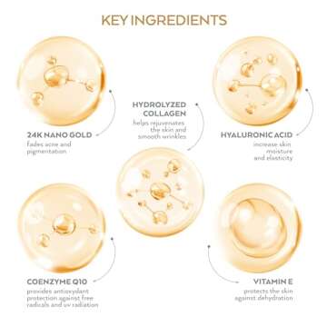 Korean Collagen Face Mask 4 pack - 24K Gold Face Mask Skin Care - Premium Alternative to Korean Sheet Masks - Deep Collagen Mask For Face, Skin - Hydrating Face Masks Skincare - Korean Face Mask Set