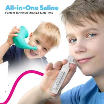 NAVEH PHARMA RSV Gentle Respiratory Relief: Baby-Friendly 3% Hypertonic Saline Solution for Nebulizer | Soothing Inhalation for Little Ones | 25 Vials x 5ml | Easy Clearing of Tiny Lungs & Congestion