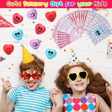 Adorable 28PCS Valentines Day Stress Balls for Kids